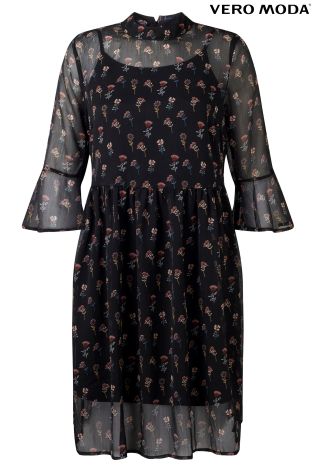 Vero Moda High Neck Swing Dress